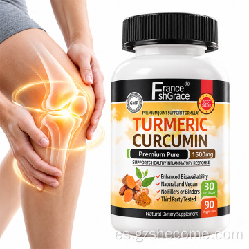 Cápsula de extracto de pimienta negra, curcumina y cúrcuma Shecome